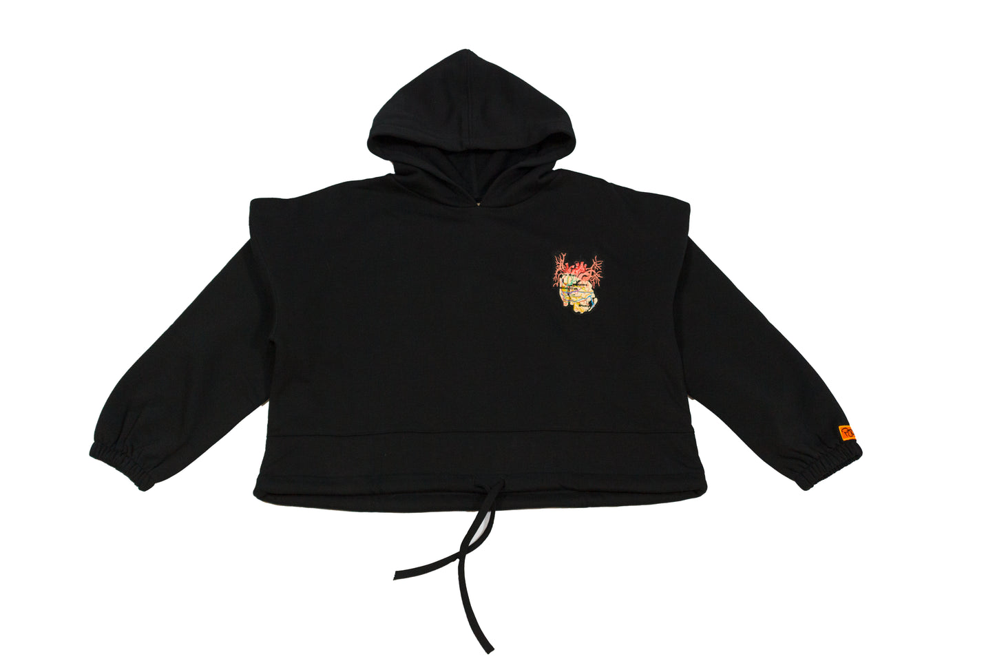 New York City Arteries Crop Hoody