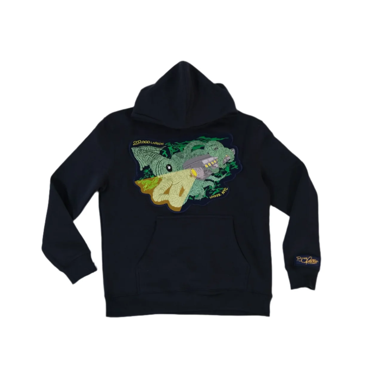 20,000 Leagues Under NYC navy youth hoody