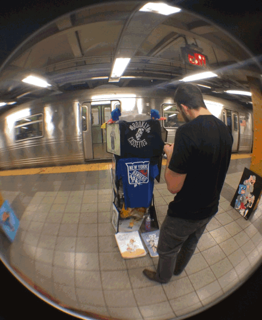 20,000 Leagues Under NYC heat pressed white tee