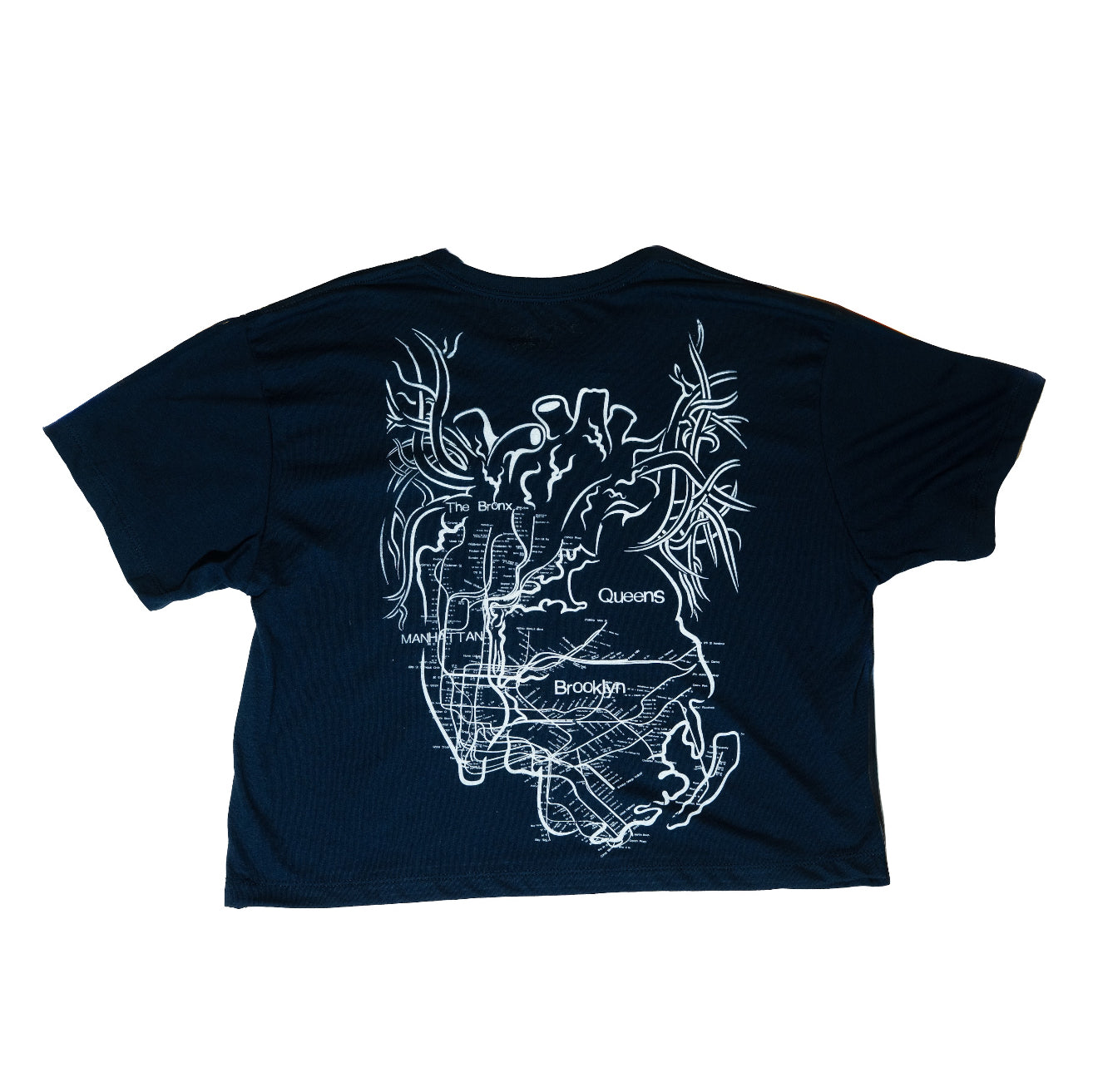 New York City Arteries Crop Tee