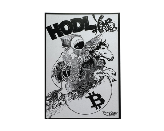 HODL you horses post card