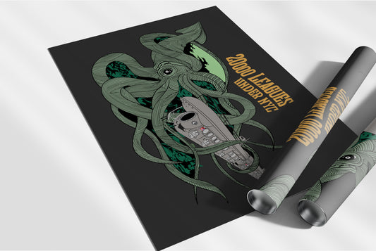 20,000 Leagues Under NYC 2.0 Print