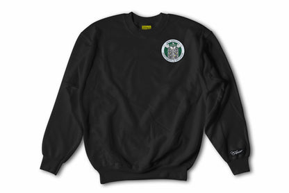Apartments & Inflation Patch on Black Crewneck