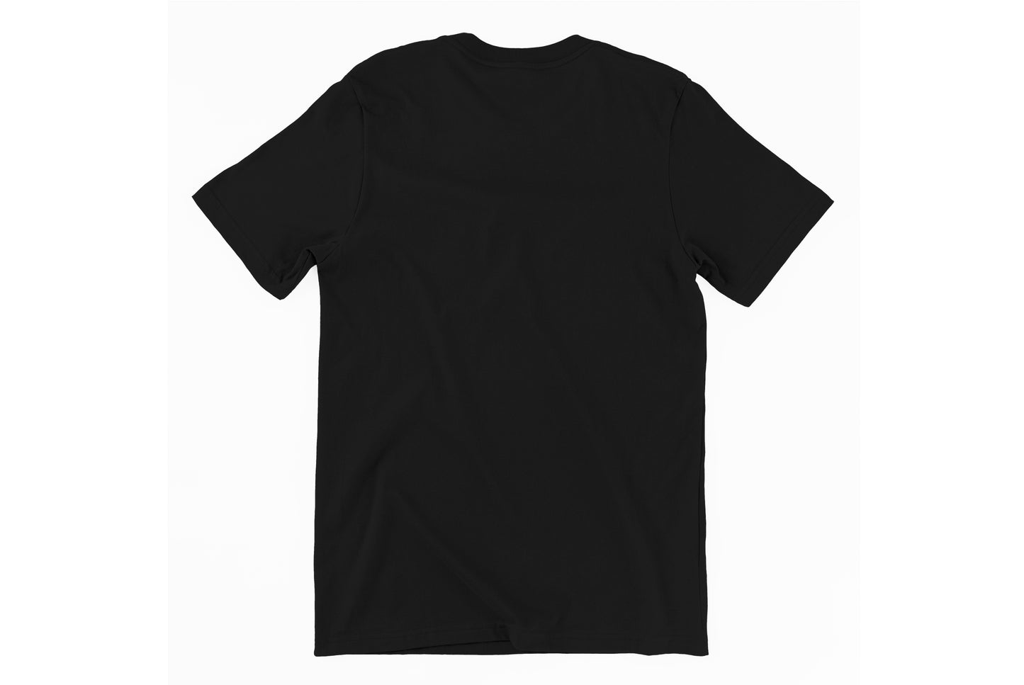 The Yellow Subway Line Heat Transfer on Black T-Shirt