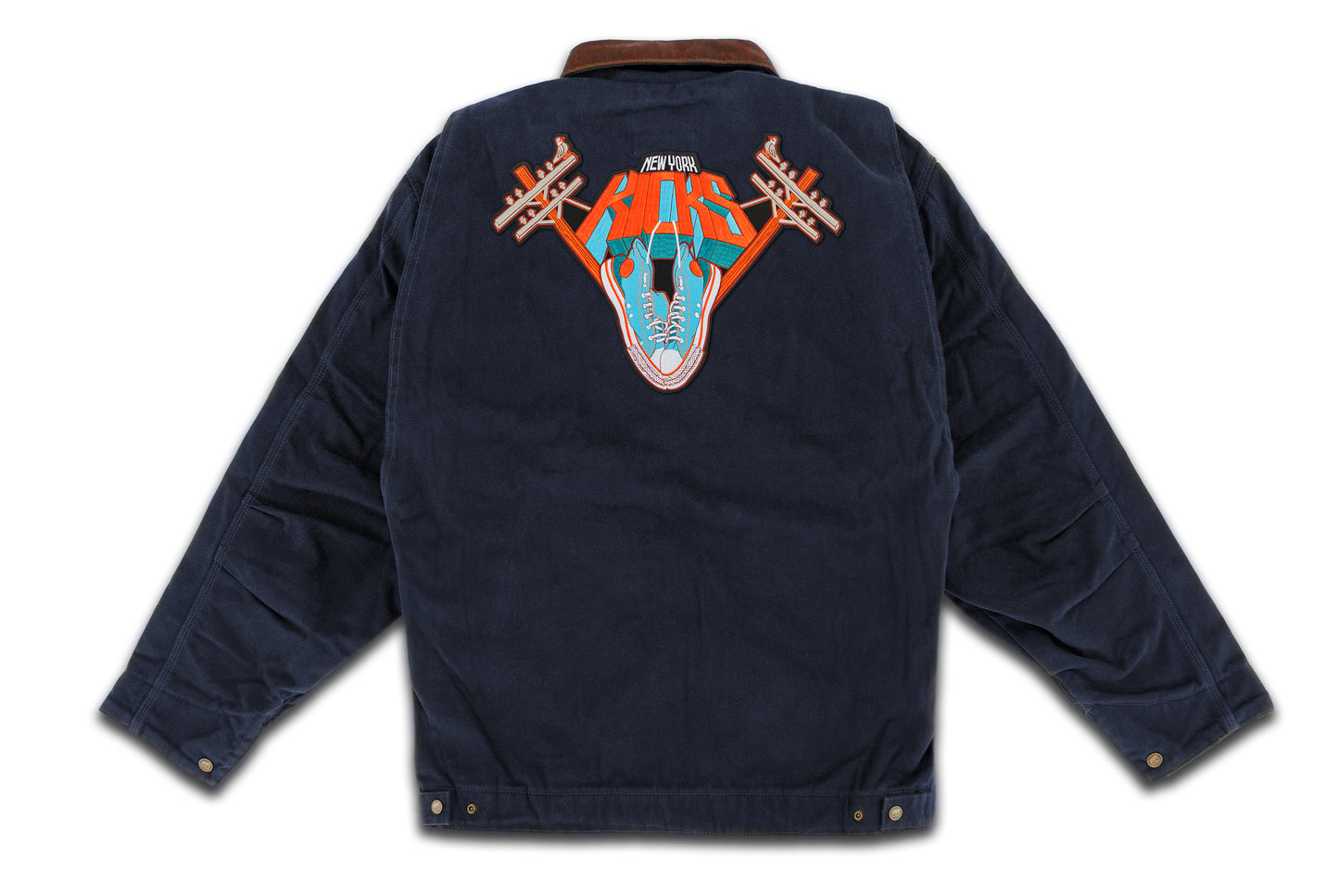 New York Kicks Patch on Gasoline Jacket