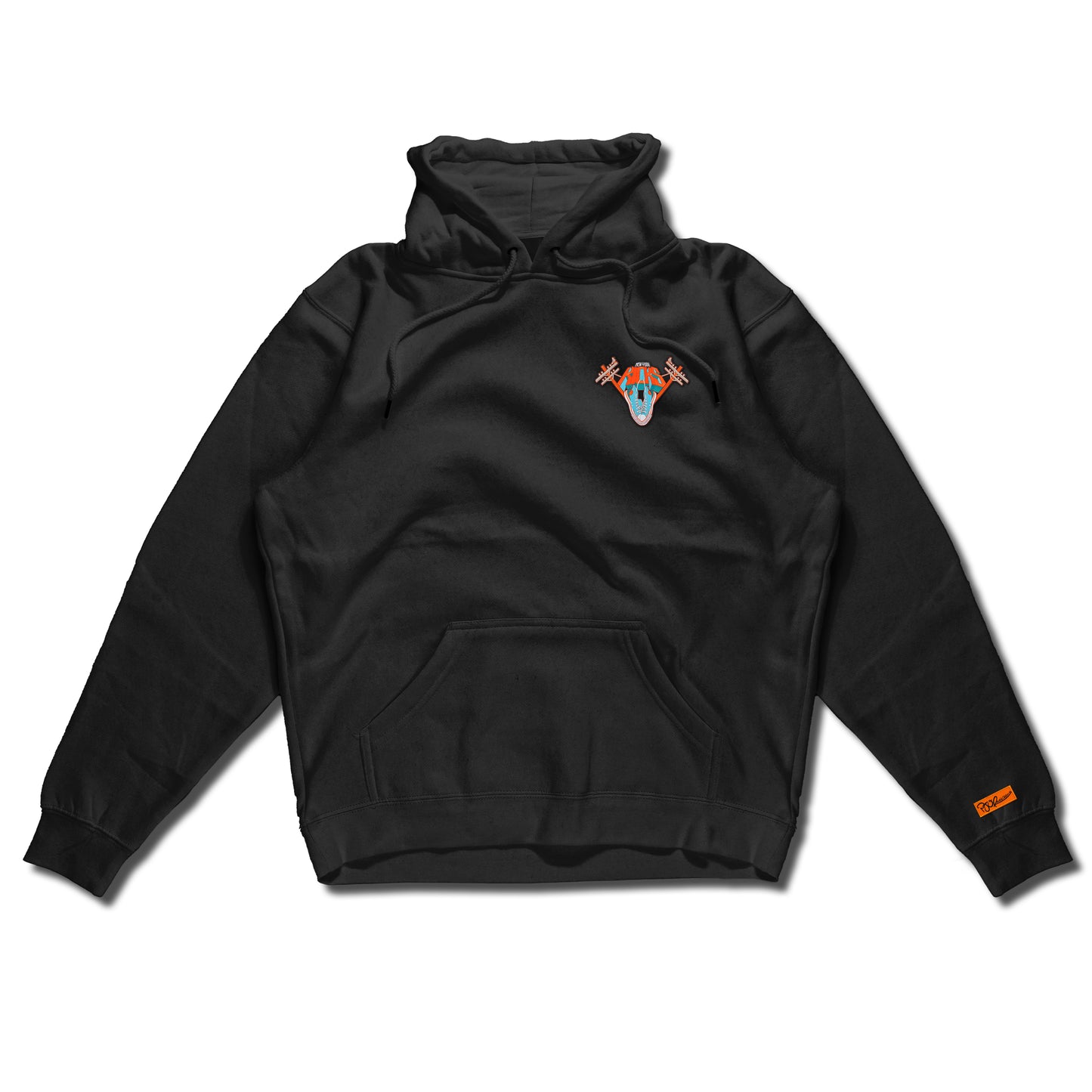 New York Kicks hand sewn embroidery on pullover hoody