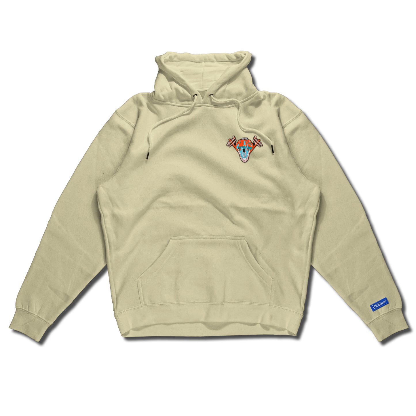 New York Kicks hand sewn embroidery on pullover hoody