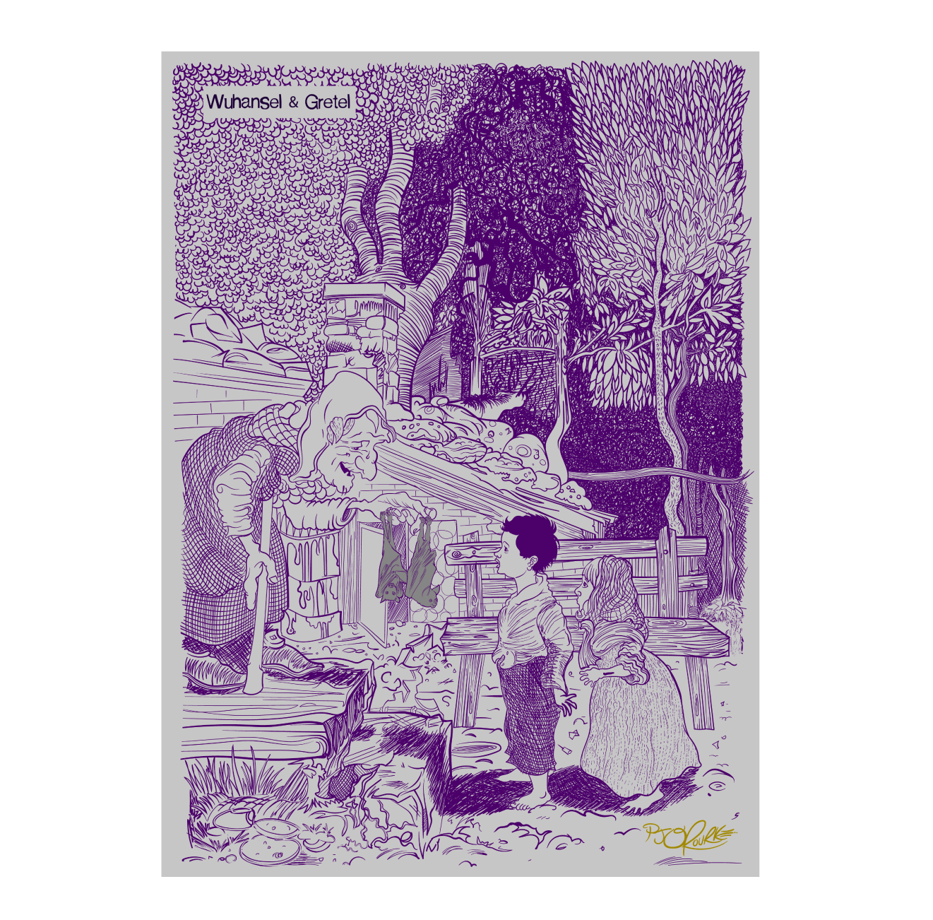 Wuhansel & Gretel Signed/ Unsigned Prints – PJ O'Rourke