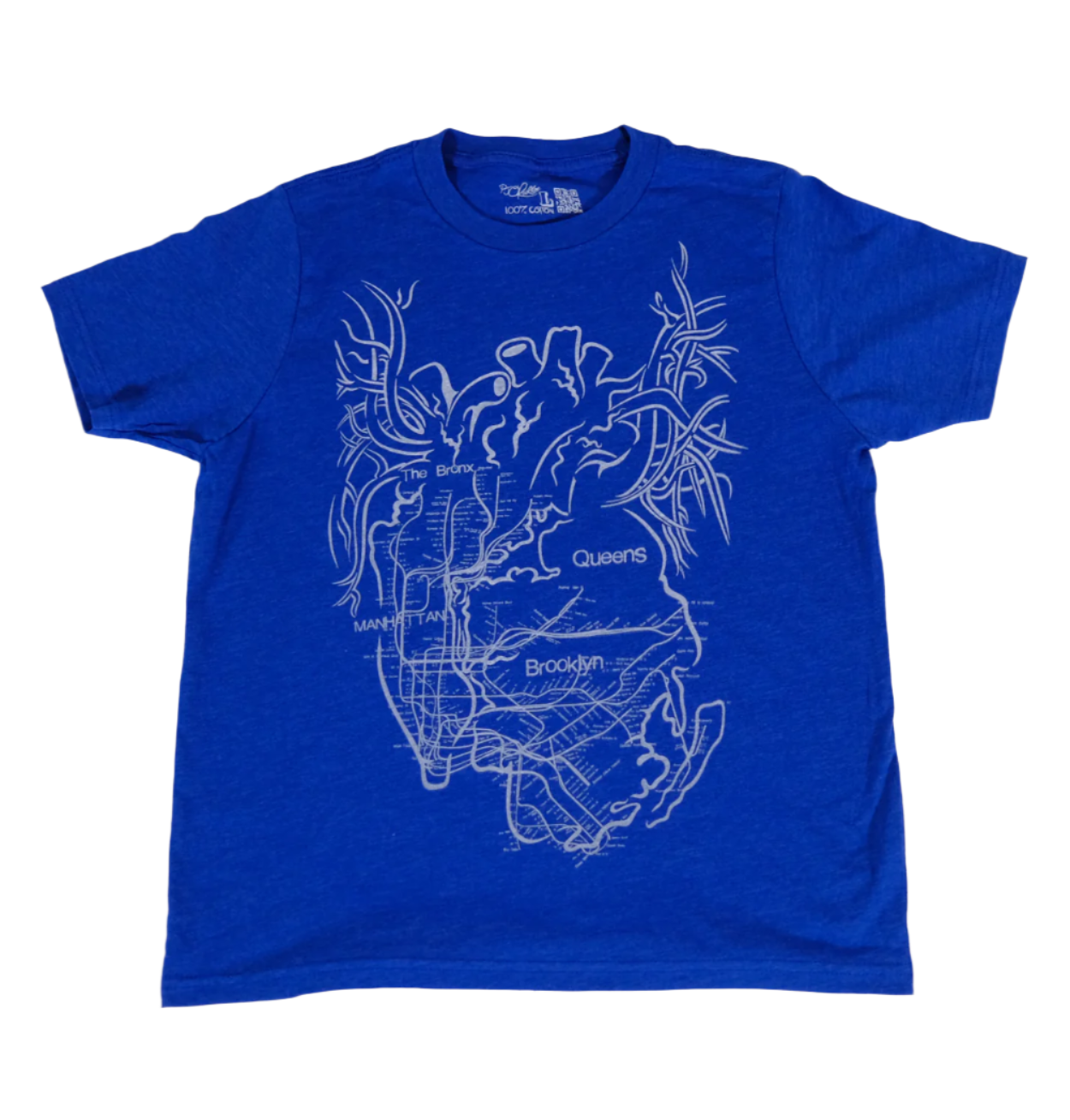 New York City Arteries youth royal blue shirt