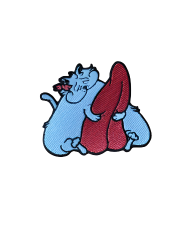 Cat's Got Your Tongue 3" sew on patch