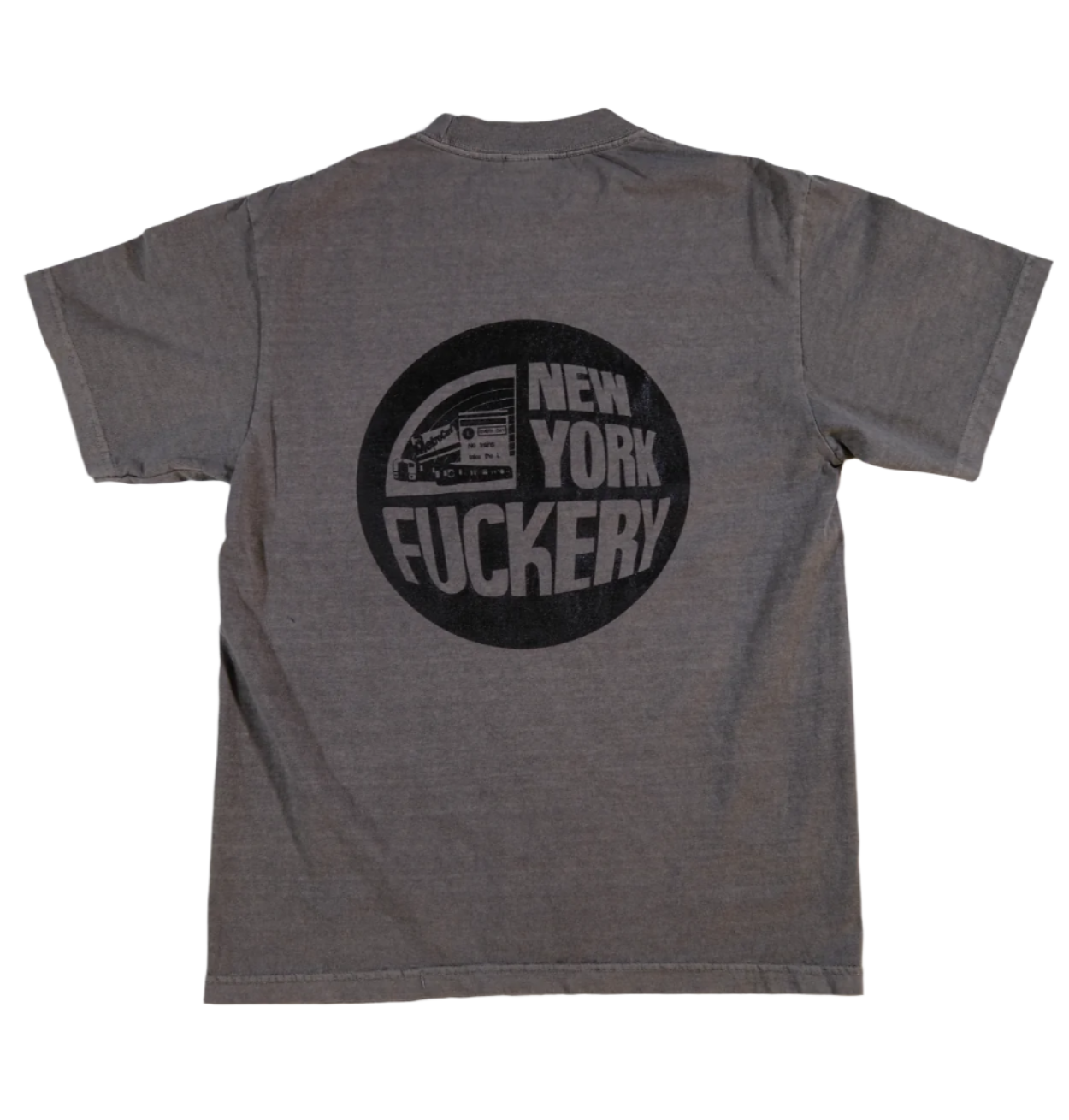 New York Fuckery Cement Gray Heavyweight Tee