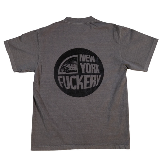 New York Fuckery Cement Gray Heavyweight Tee