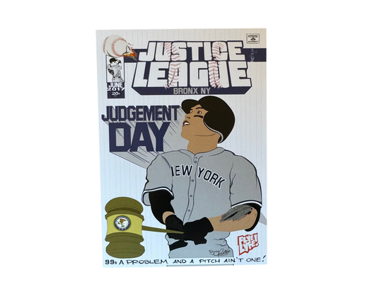Justice League- Judgement Day post card