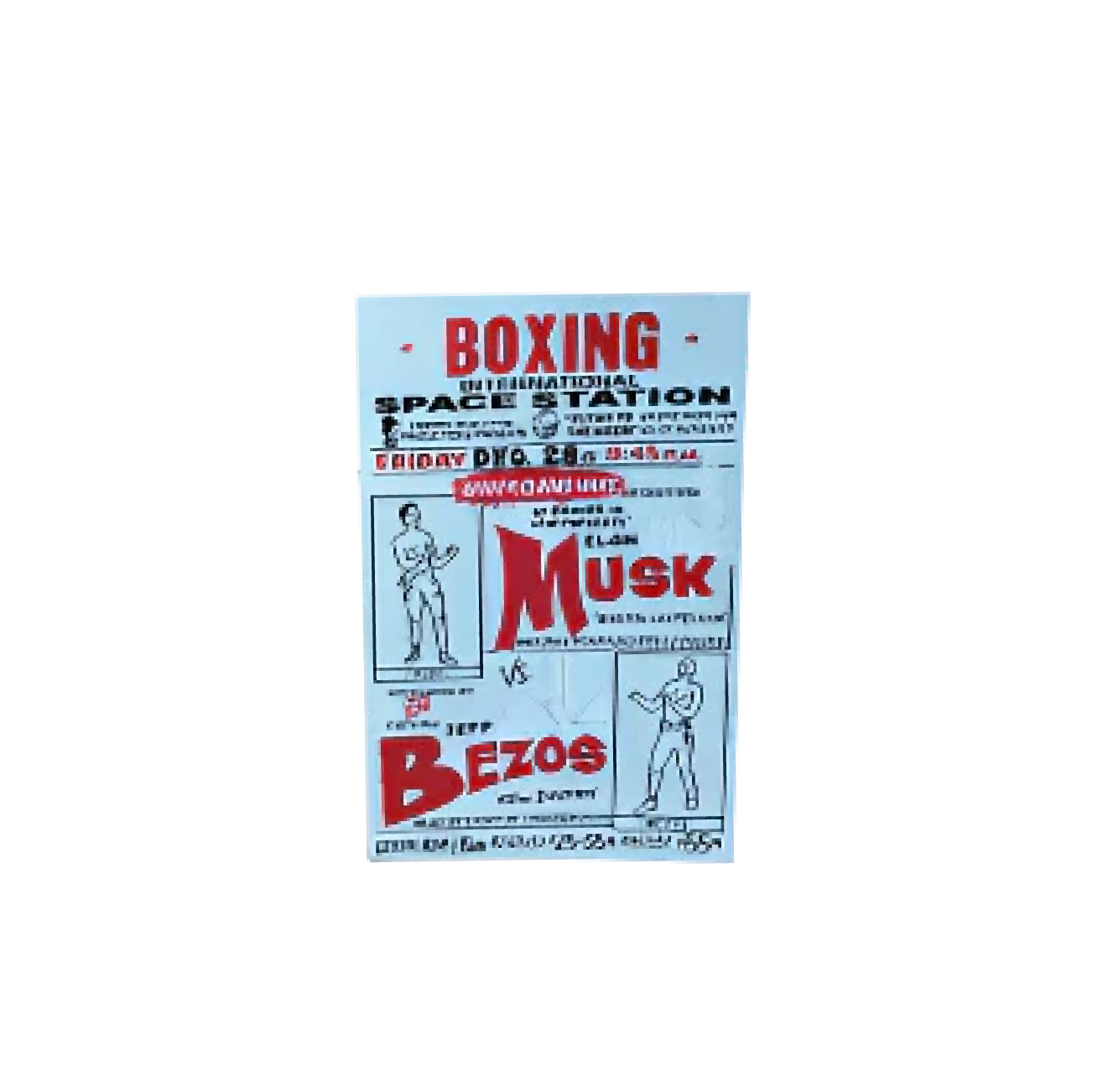 Musk vs. Bezos 3.5" sew on patch