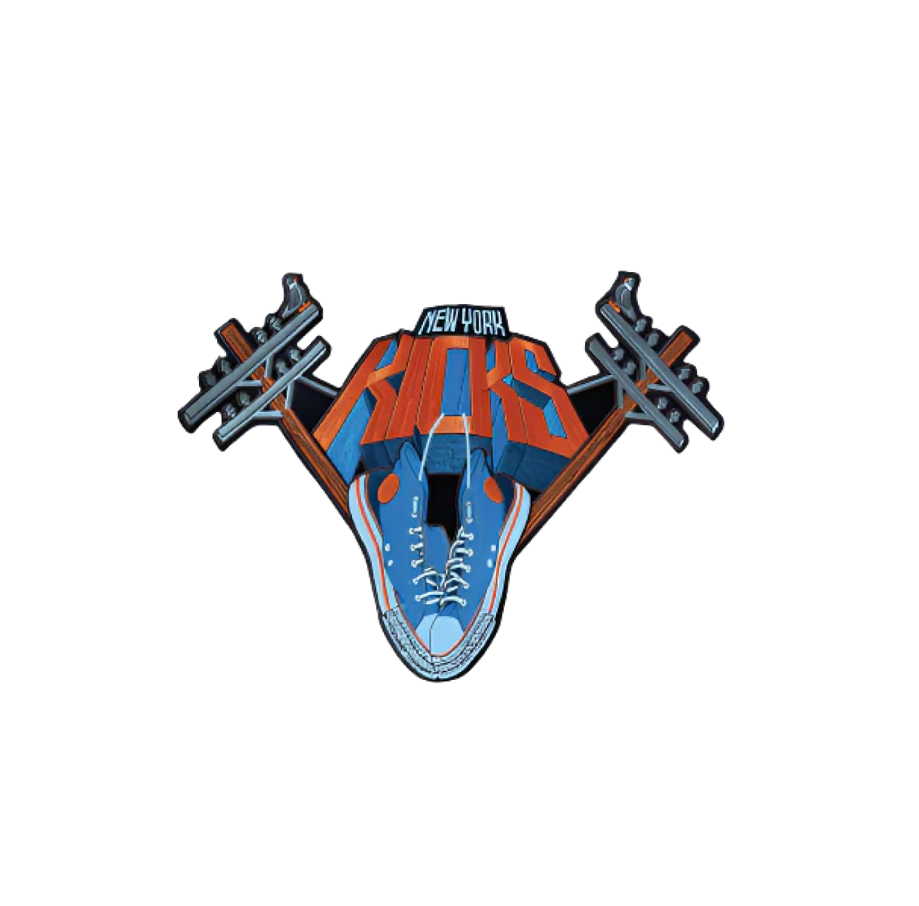 New York Kicks 3.5” sew on patch