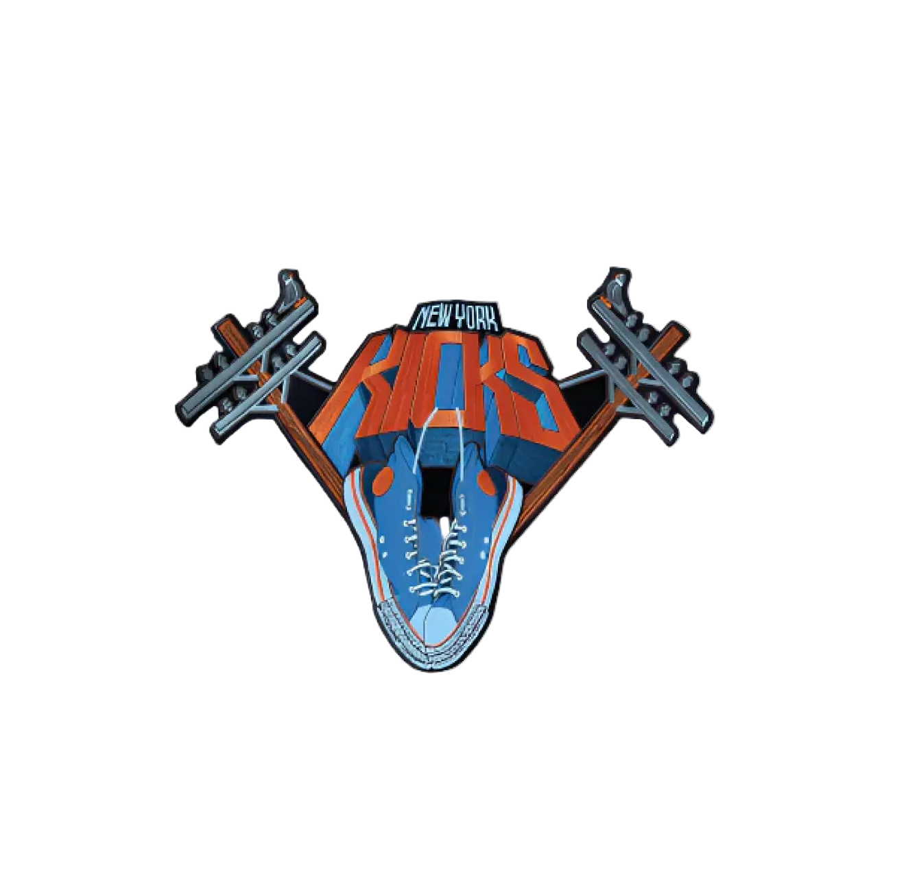 New York Kicks 3.5” sew on patch