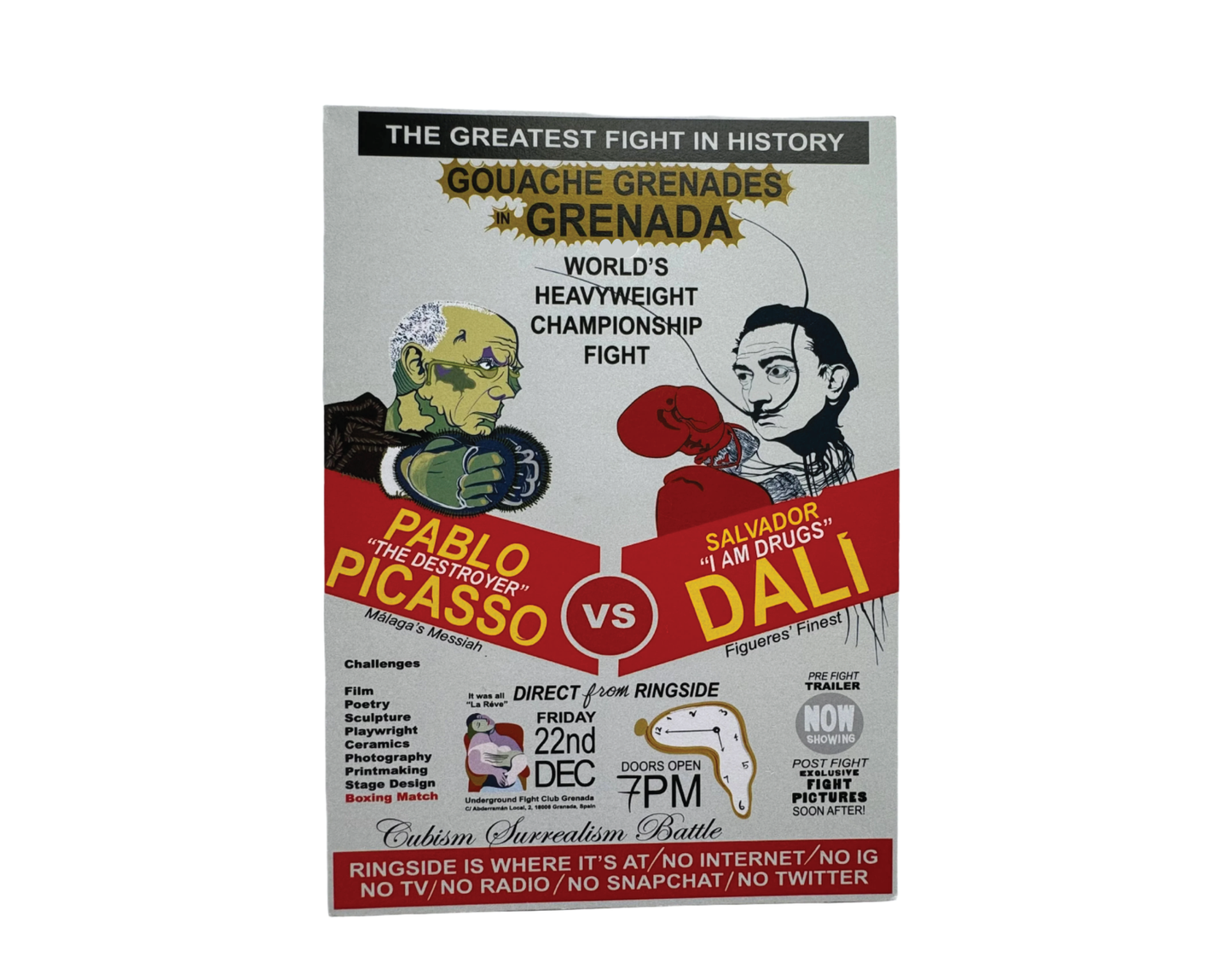Picasso vs. Dali post card