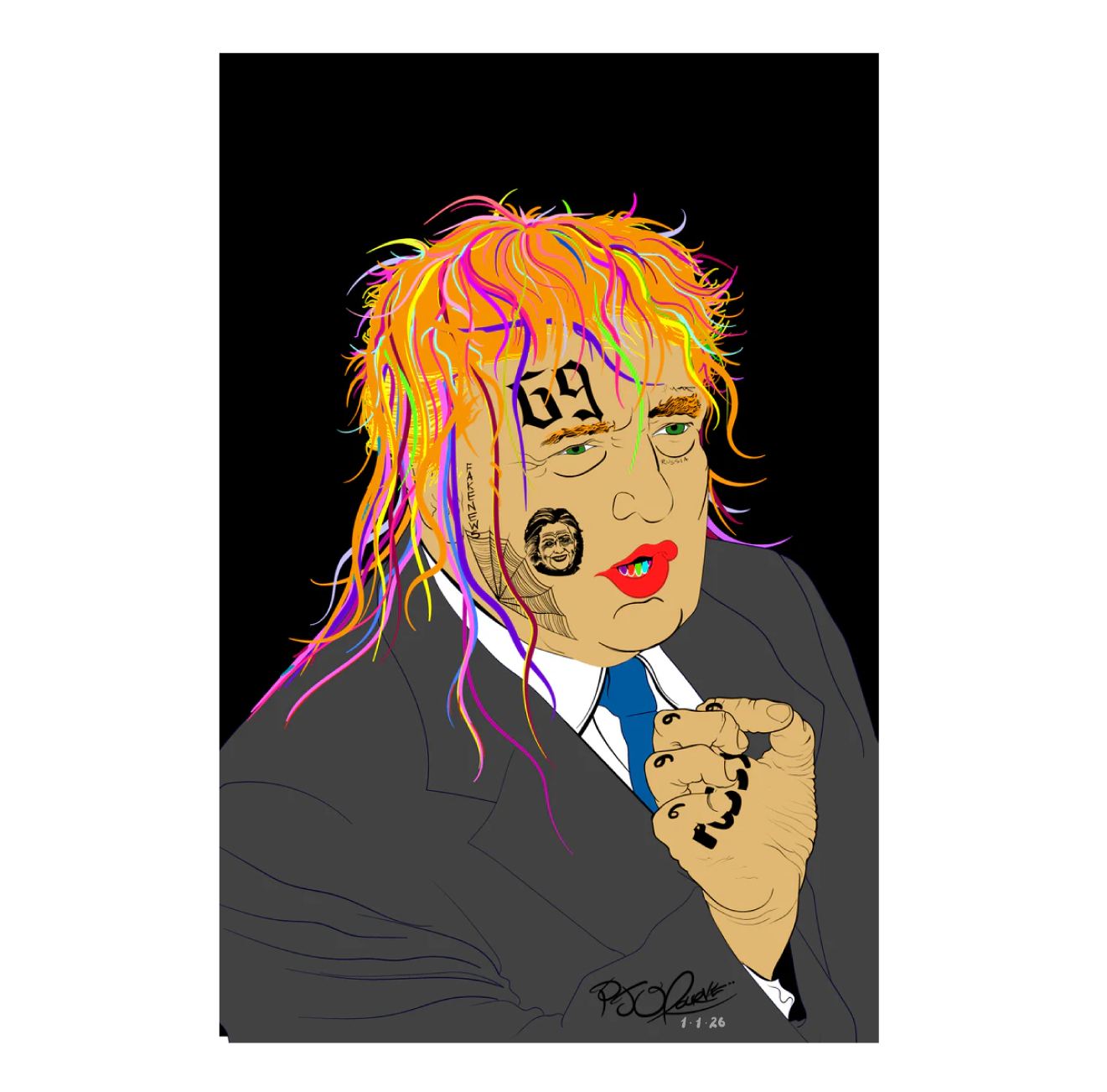 Trumpkashi Signed/ Unsigned Prints