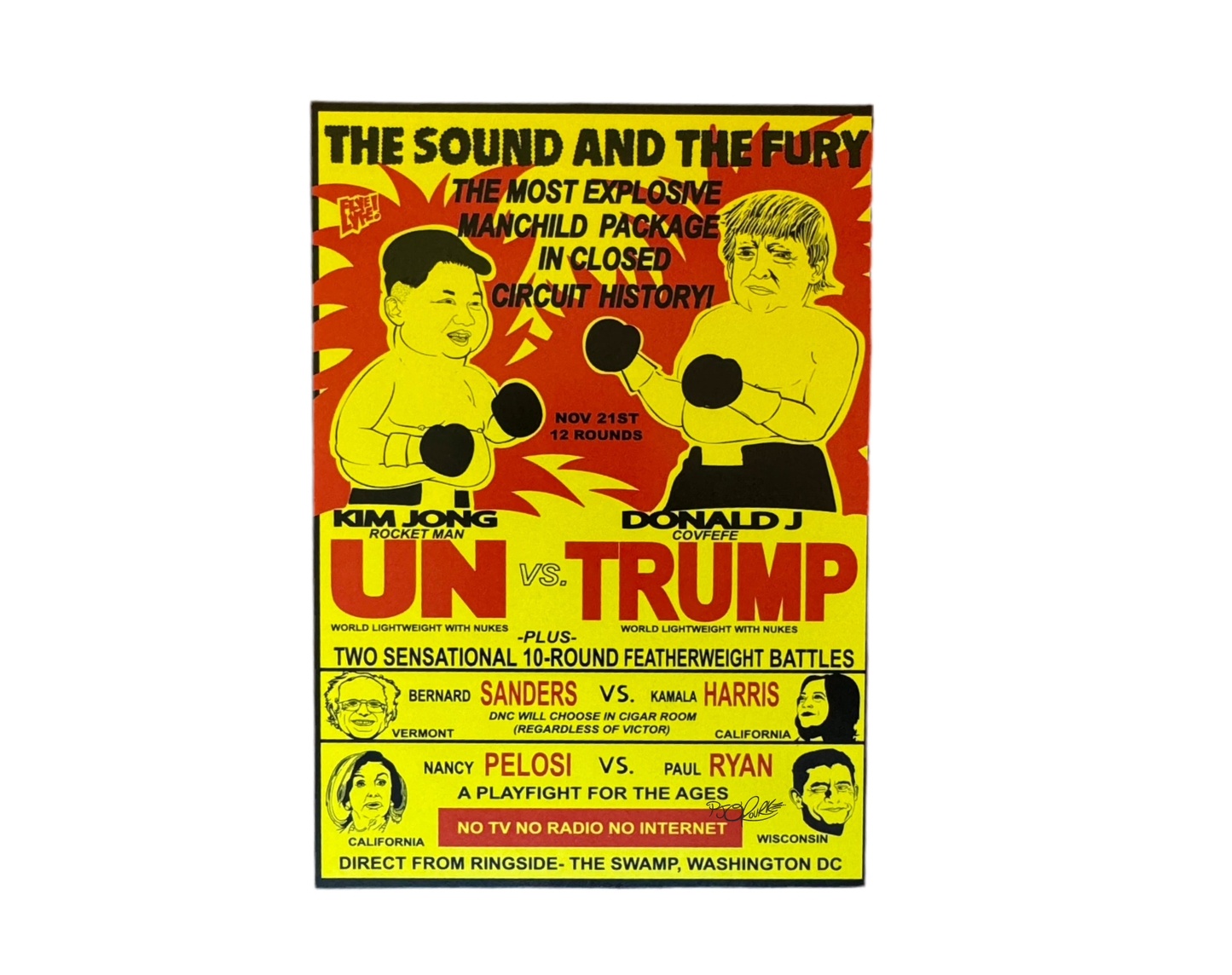 Un vs Trump post card (released 2017)