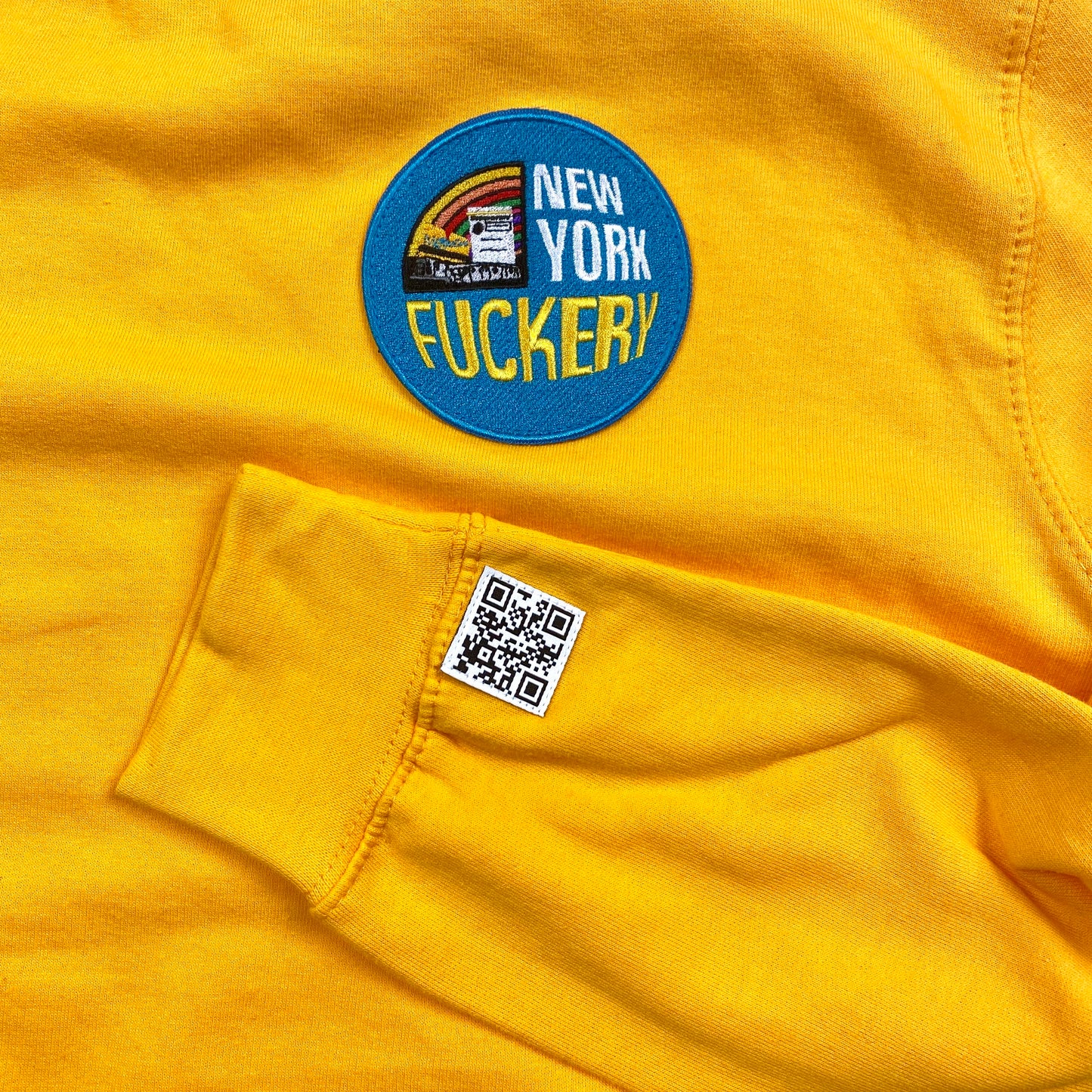 New York Fuckery Subtle Sun Yellow Crewneck