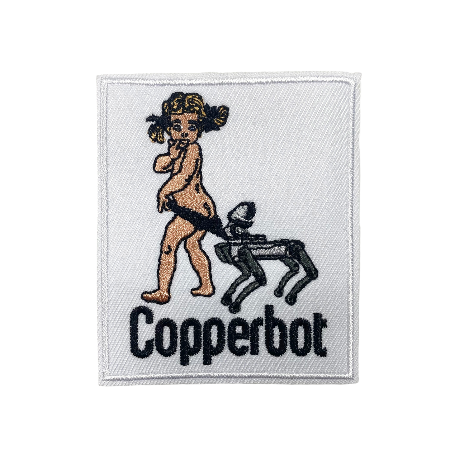 Copper Bot Sew On Patch