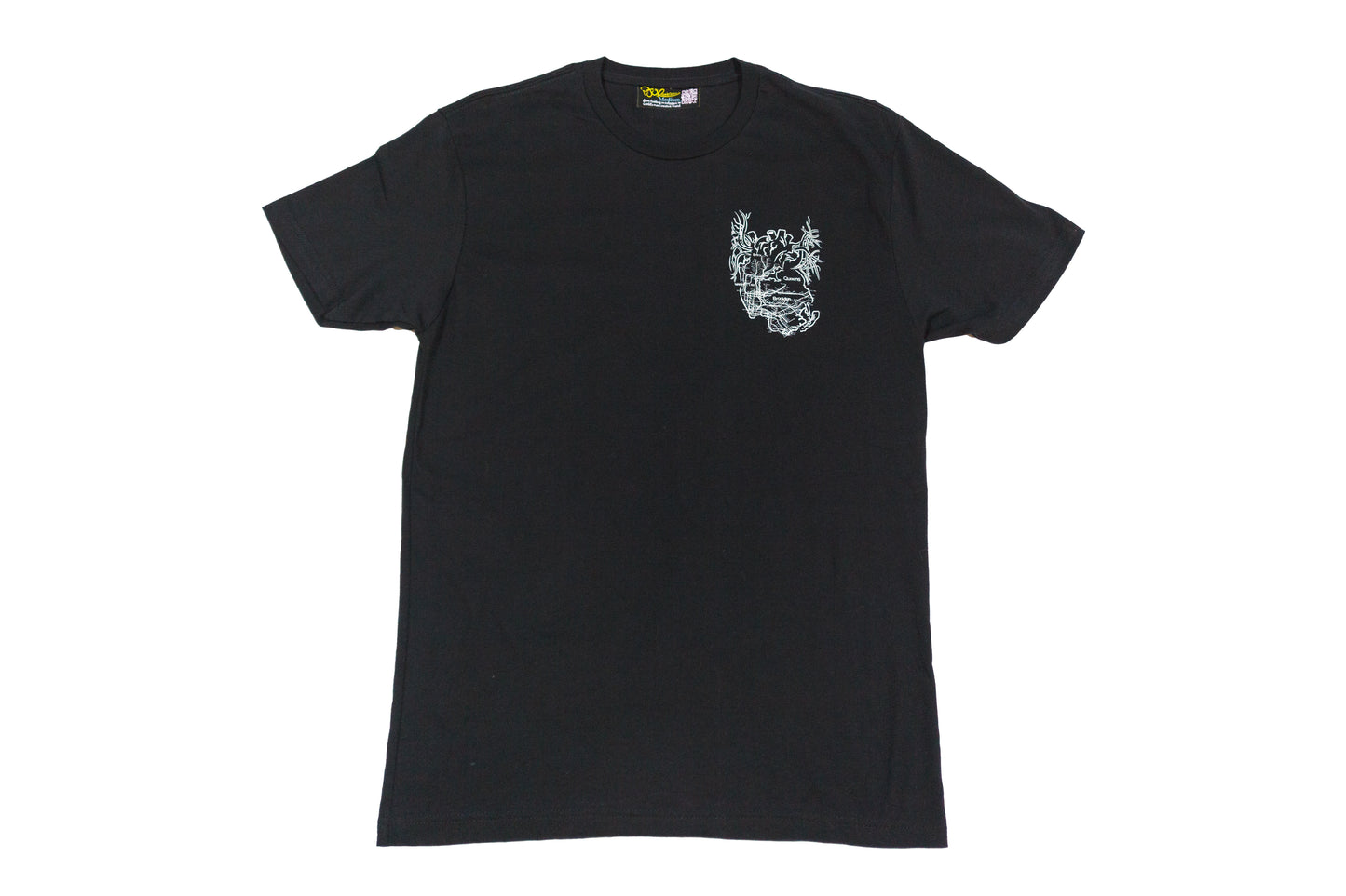 New York City Arteries screenprinted black tee