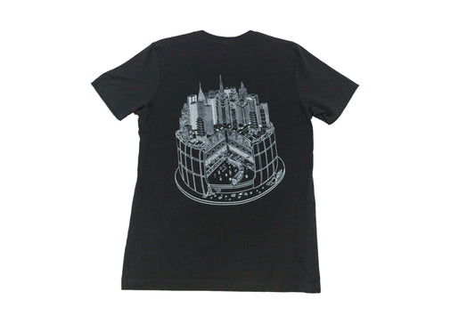 Layer Cake of New York screenprinted black tee