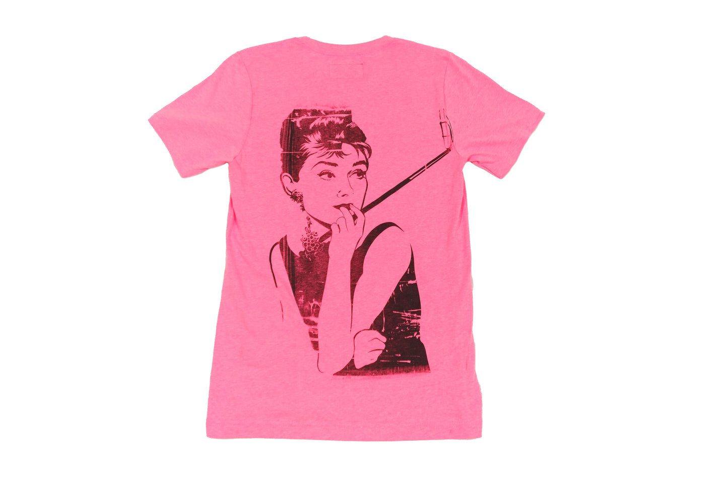 Selfies @ Tiffany's screenprinted hot pink tee