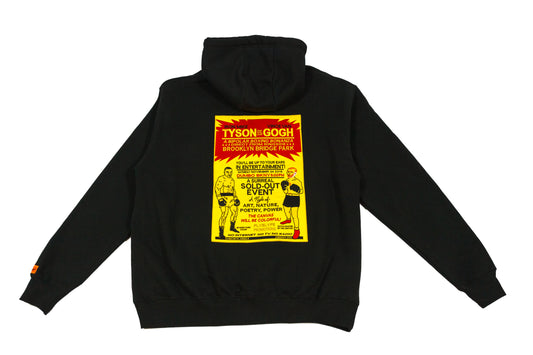 Tyson vs. Van Gogh hand embroidery on 10 oz. pullover hoody