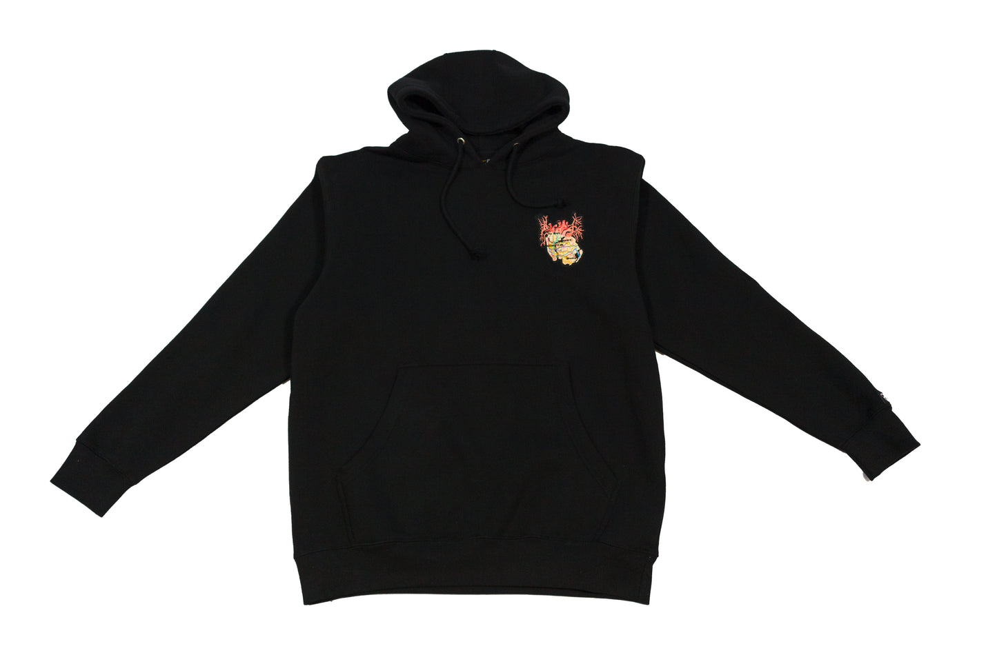 New York City Arteries embroidered 10 oz black pullover hoody