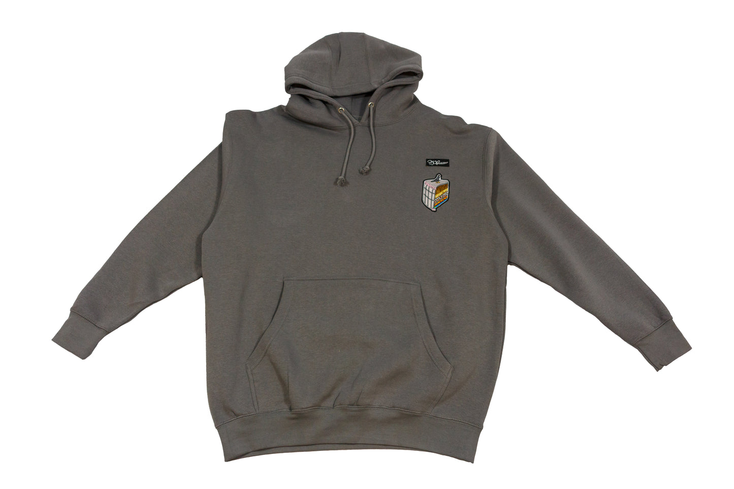 Layer Cake of New York embroidered 10 oz. pullover storm grey hoody