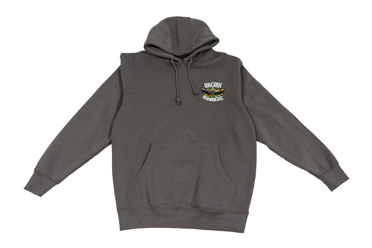 Bronx Bombers 10 oz. storm grey hoody