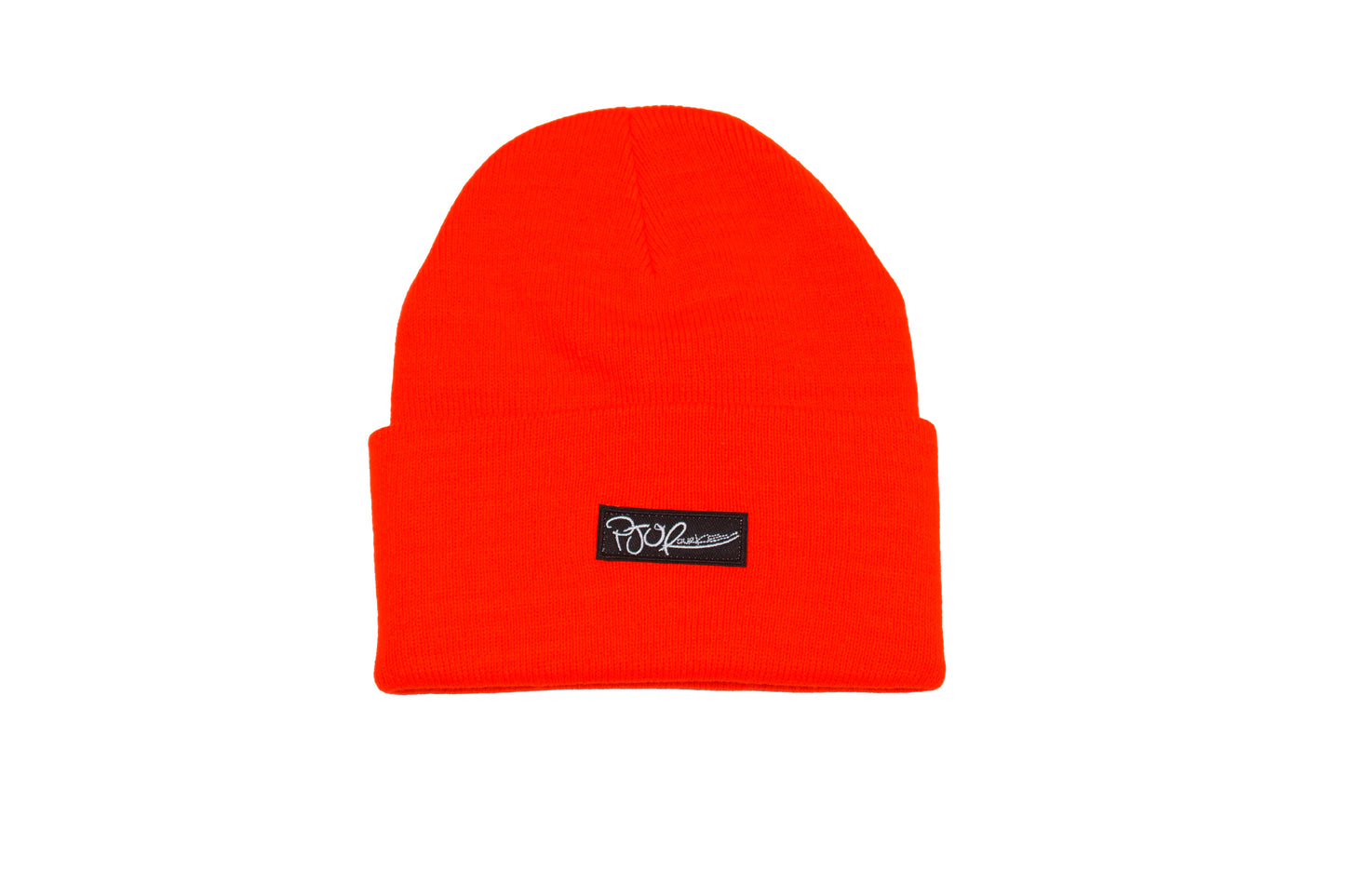 Brooklyn Cassettes bright orange beanie