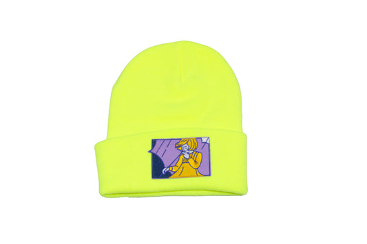 Snorton Salt neon yellow beanie