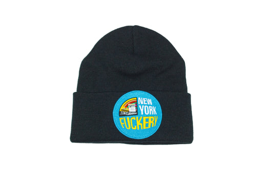 New York Fuckery black beanie