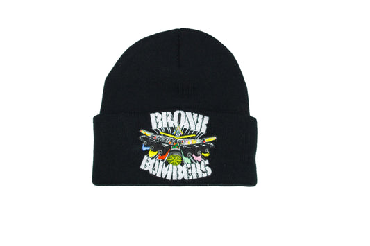 Bronx Bombers black beanie