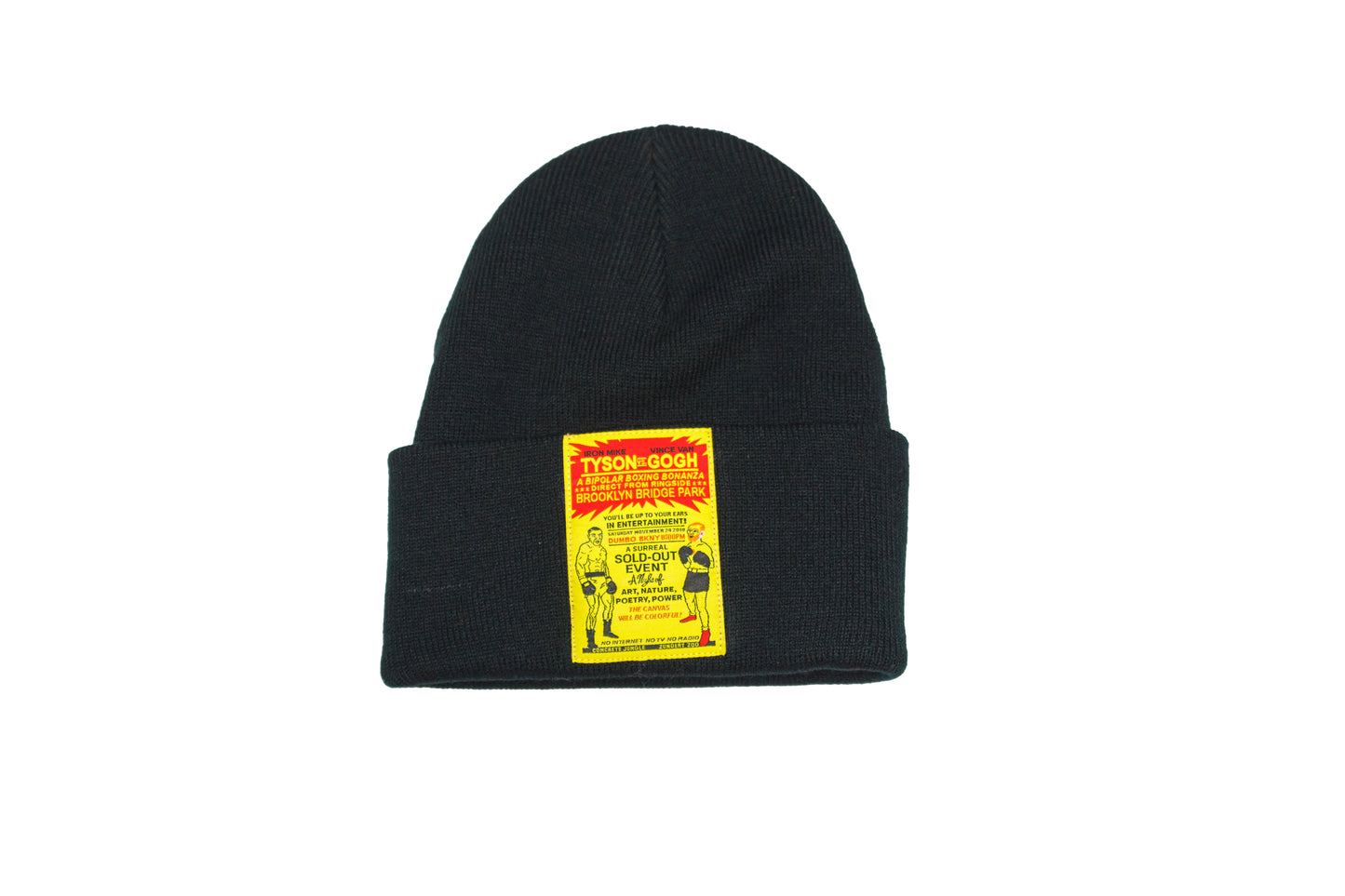 Tyson vs. van Gogh black beanie