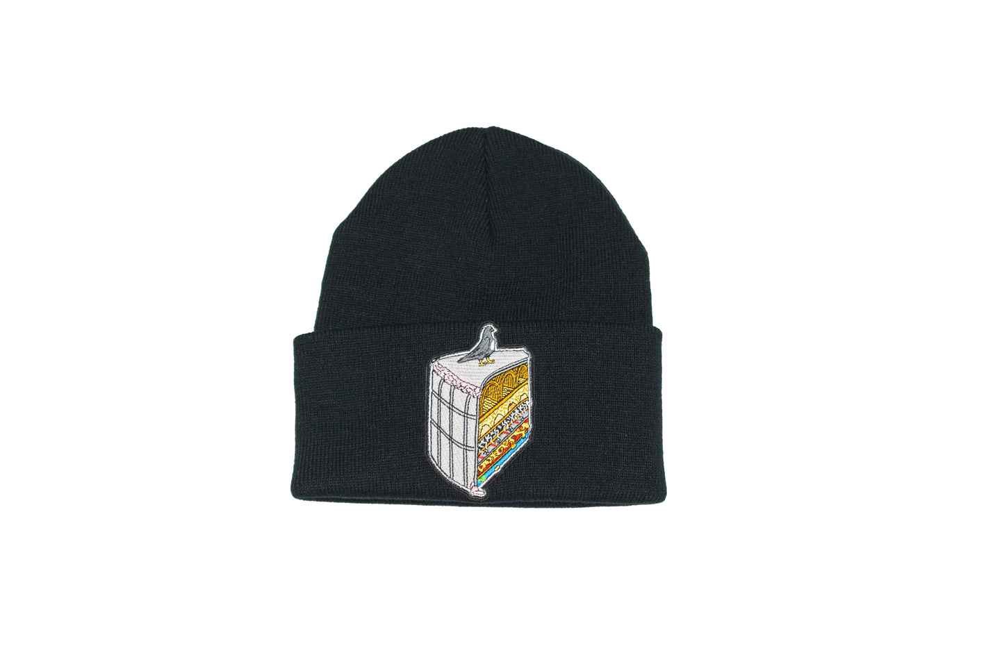 Layer Cake of New York black beanie