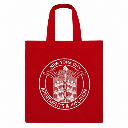 Apartments & Inflation Red Tote