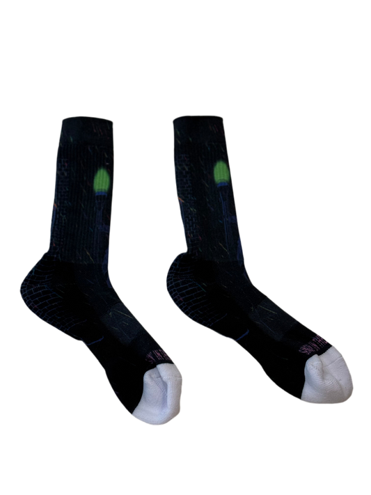 “Singing In The Acid Rain” Tube Socks