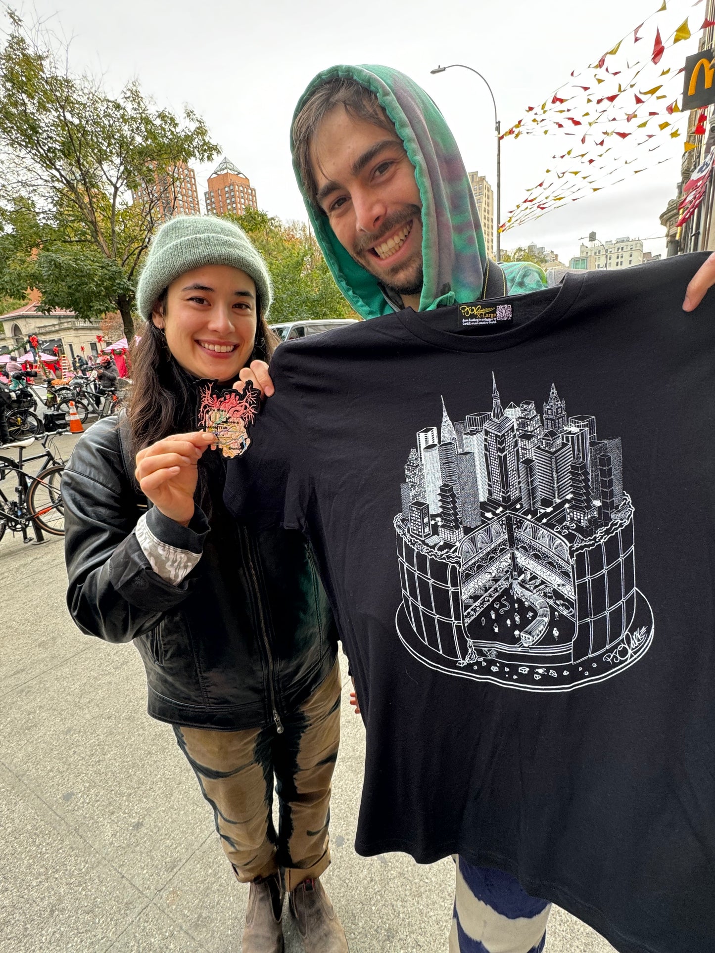 Layer Cake NYC screenprinted black tee