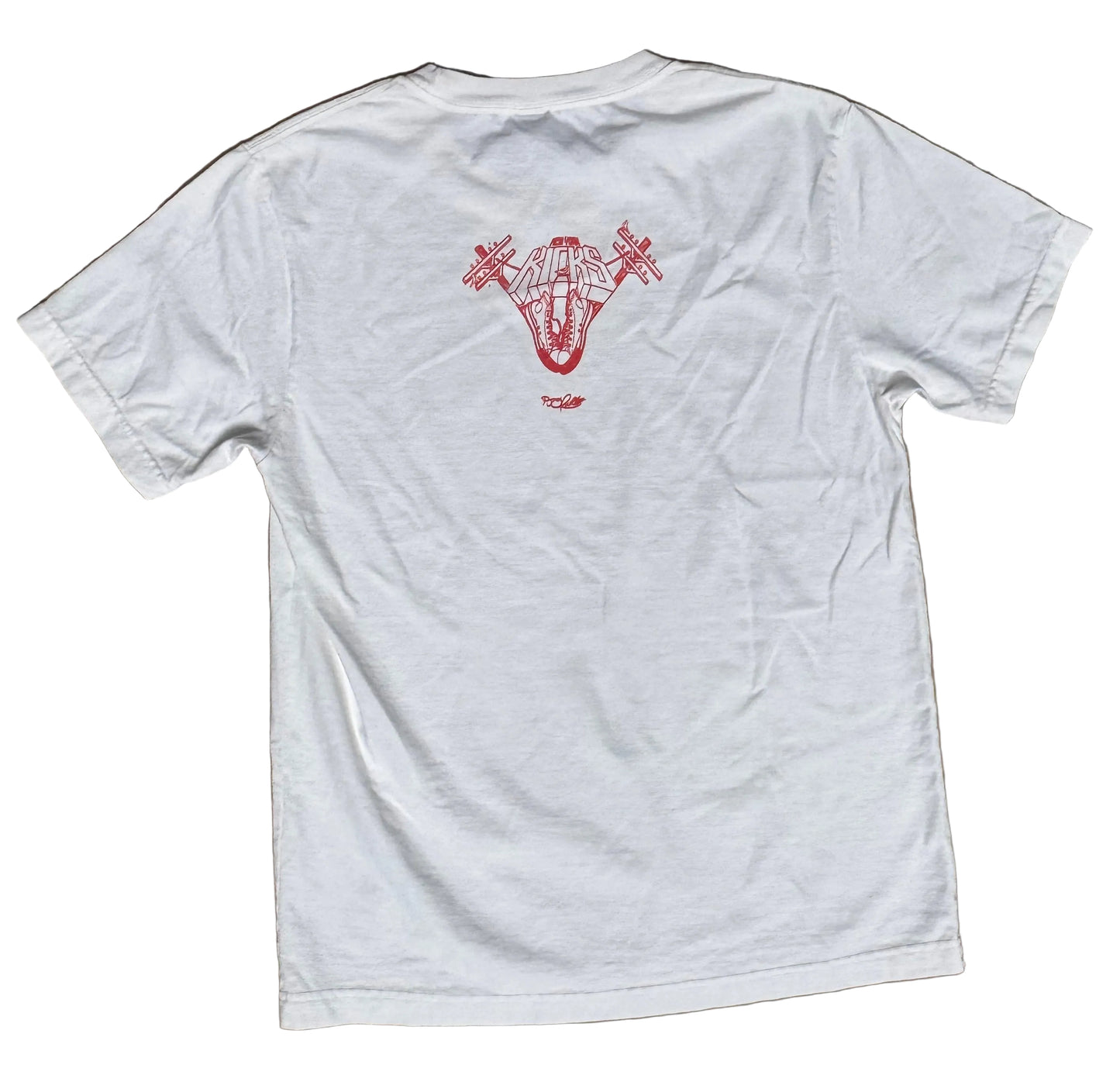 New York Kicks White Heavyweight Tee