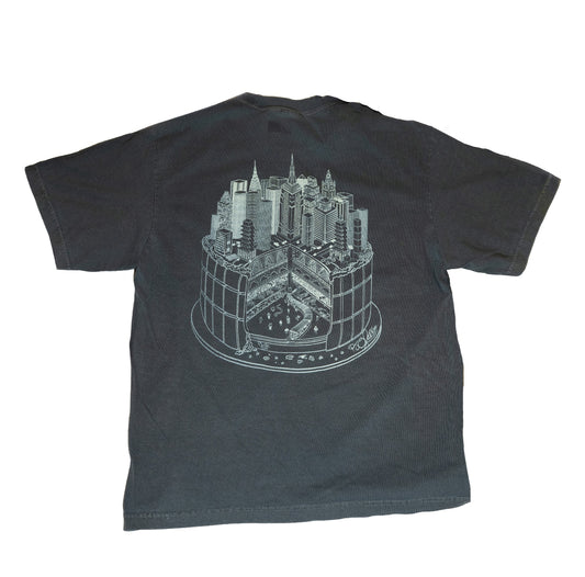 Layer Cake Of New York Heavyweight Cement Gray Tee