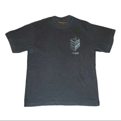 Layer Cake Of New York Heavyweight Cement Gray Tee