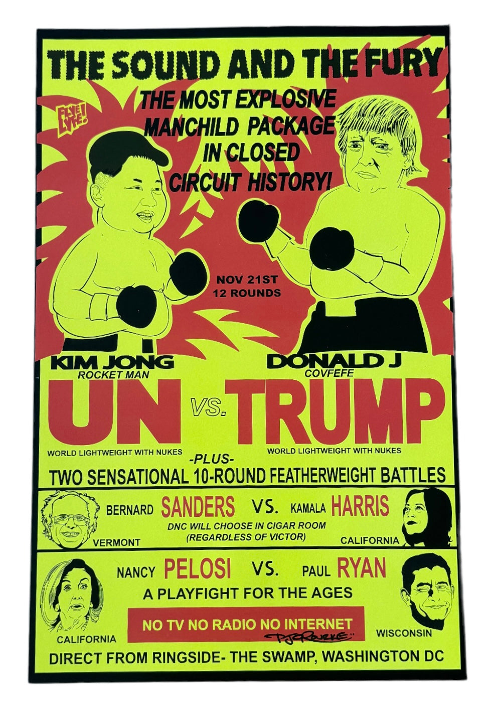 UN vs TRUMP Print