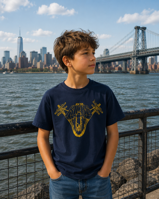 New York Kicks Dark Navy Youth Tee