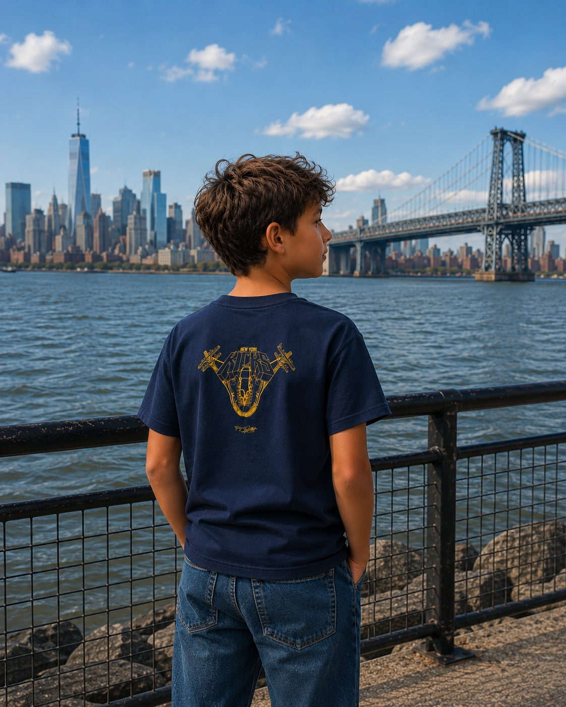 New York Kicks Dark Navy Youth Tee