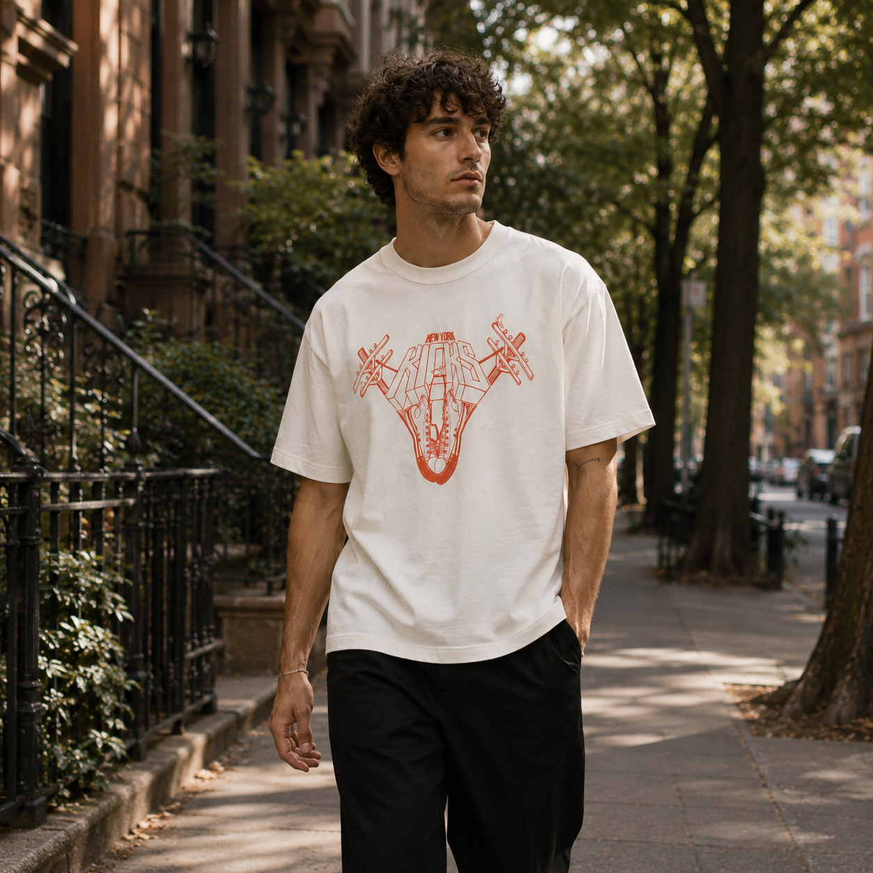 New York Kicks Designer Garment Dye Heavyweight Tees