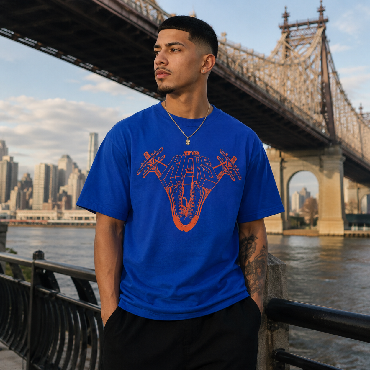New York Kicks Designer Garment Dye Heavyweight Tees