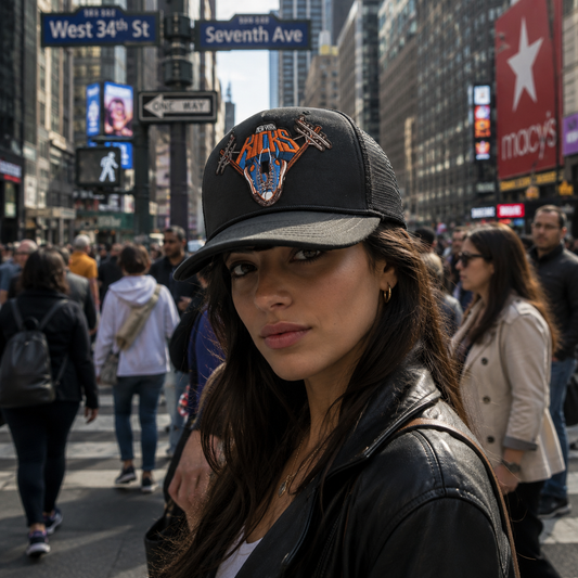 New York Kicks Trucker Hat Black